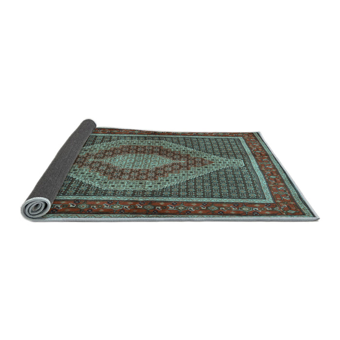 Sideview of Persian Light Blue Traditional Rug, tr2238lblu