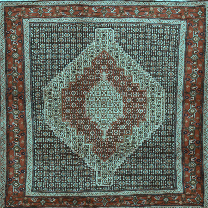 Square Persian Light Blue Traditional Rug, tr2238lblu