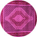 Round Persian Pink Traditional Rug, tr2238pnk