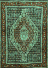 Persian Turquoise Traditional Rug, tr2238turq