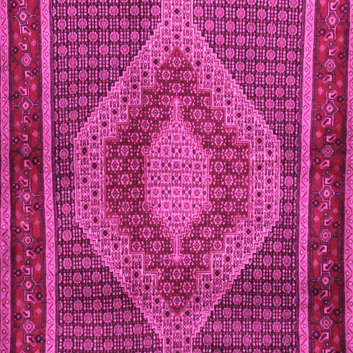 Machine Washable Persian Pink Traditional Rug, wshtr2238pnk
