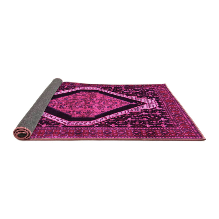 Sideview of Persian Pink Traditional Rug, tr2239pnk