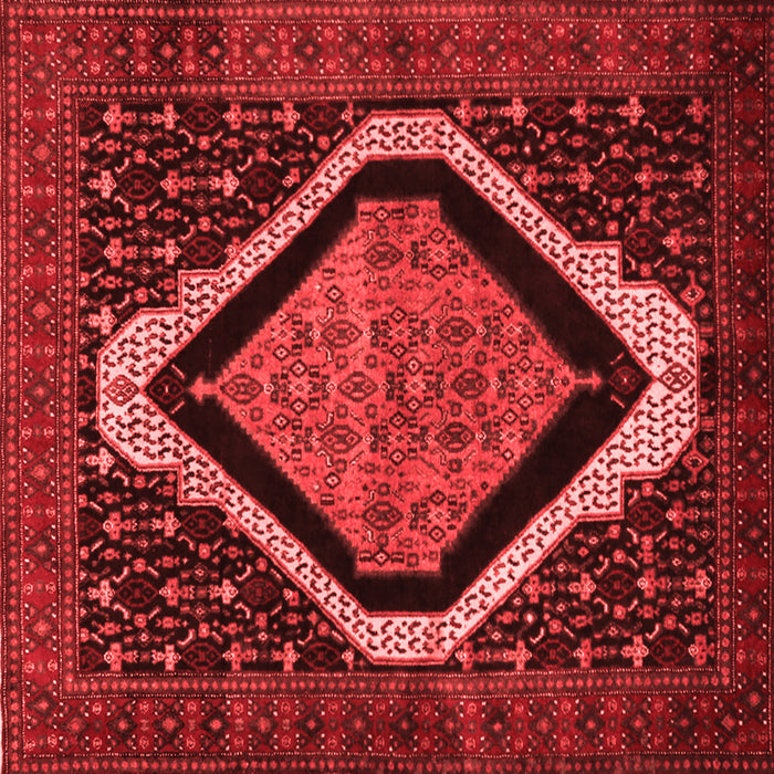 Machine Washable Persian Red Traditional Rug, wshtr2239red