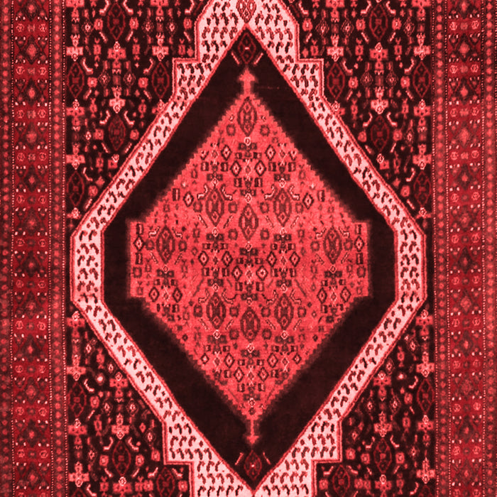 Machine Washable Persian Red Traditional Rug, wshtr2239red