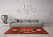 Machine Washable Persian Orange Traditional Area Rugs in a Living Room, wshtr2239org