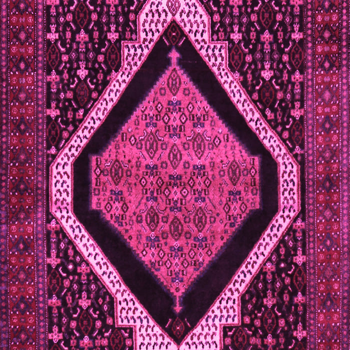 Machine Washable Persian Pink Traditional Rug, wshtr2239pnk