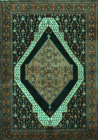 Persian Turquoise Traditional Rug, tr2239turq
