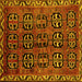 Square Persian Yellow Traditional Rug, tr223yw