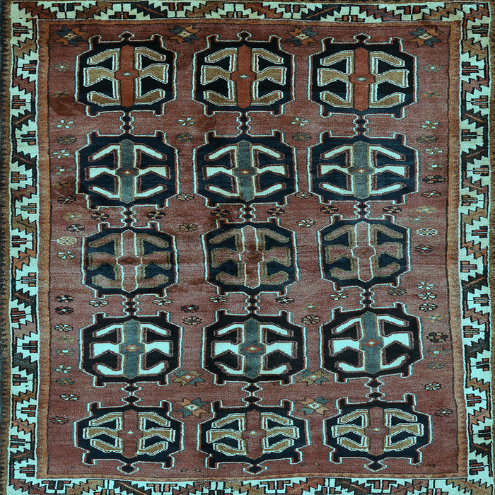 Square Persian Light Blue Traditional Rug, tr223lblu