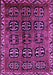 Machine Washable Persian Purple Traditional Area Rugs, wshtr223pur