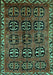 Machine Washable Persian Turquoise Traditional Area Rugs, wshtr223turq