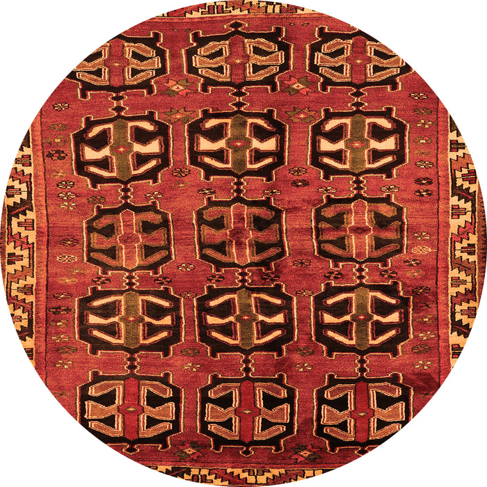 Machine Washable Persian Orange Traditional Area Rugs, wshtr223org