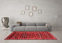 Machine Washable Persian Red Traditional Rug, wshtr223red