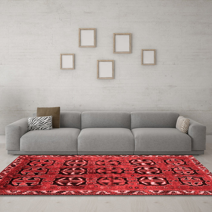 Traditional Red Washable Rugs