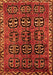 Serging Thickness of Machine Washable Persian Orange Traditional Area Rugs, wshtr223org