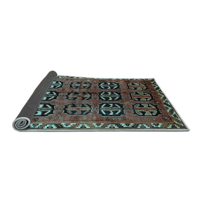 Sideview of Persian Light Blue Traditional Rug, tr223lblu