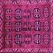 Square Machine Washable Persian Pink Traditional Rug, wshtr223pnk