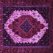 Square Persian Purple Traditional Rug, tr2240pur
