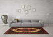 Machine Washable Persian Brown Traditional Rug in a Living Room,, wshtr2240brn