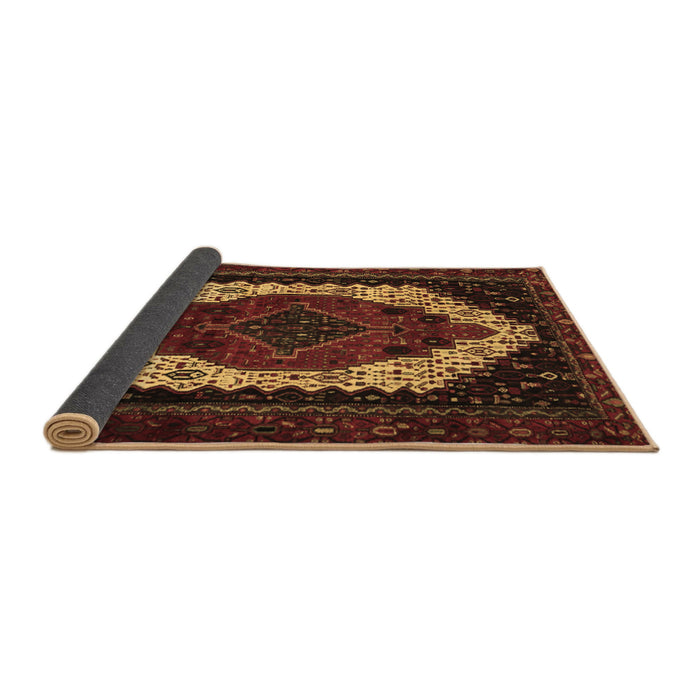 Sideview of Persian Brown Traditional Rug, tr2240brn