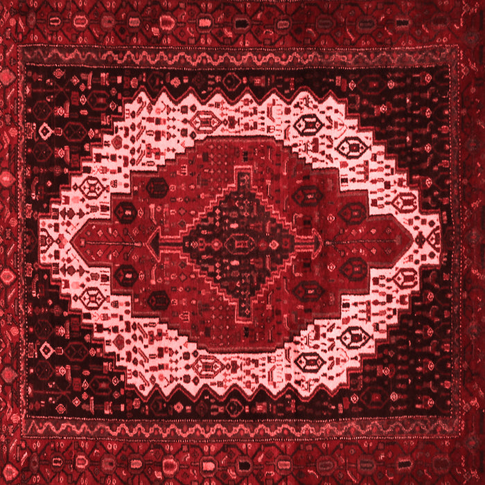 Machine Washable Persian Red Traditional Rug, wshtr2240red