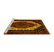 Sideview of Machine Washable Persian Yellow Traditional Rug, wshtr2240yw