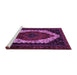 Sideview of Machine Washable Persian Purple Traditional Area Rugs, wshtr2240pur