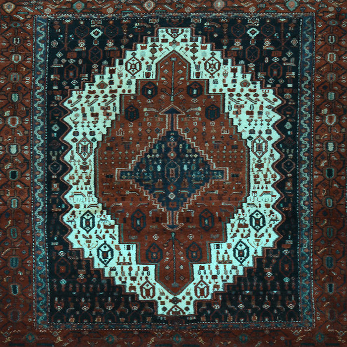 Square Persian Light Blue Traditional Rug, tr2240lblu