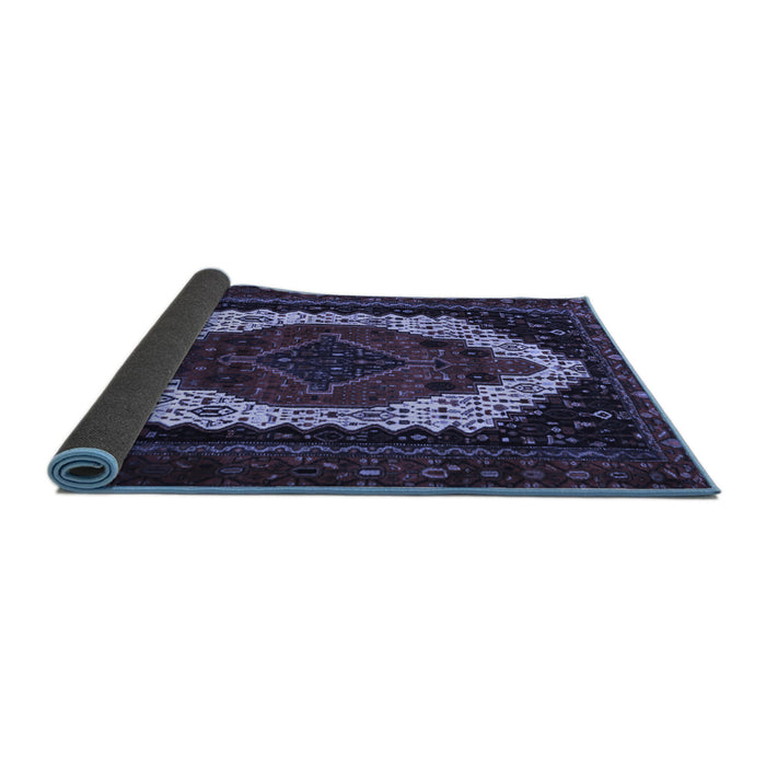 Sideview of Persian Blue Traditional Rug, tr2240blu