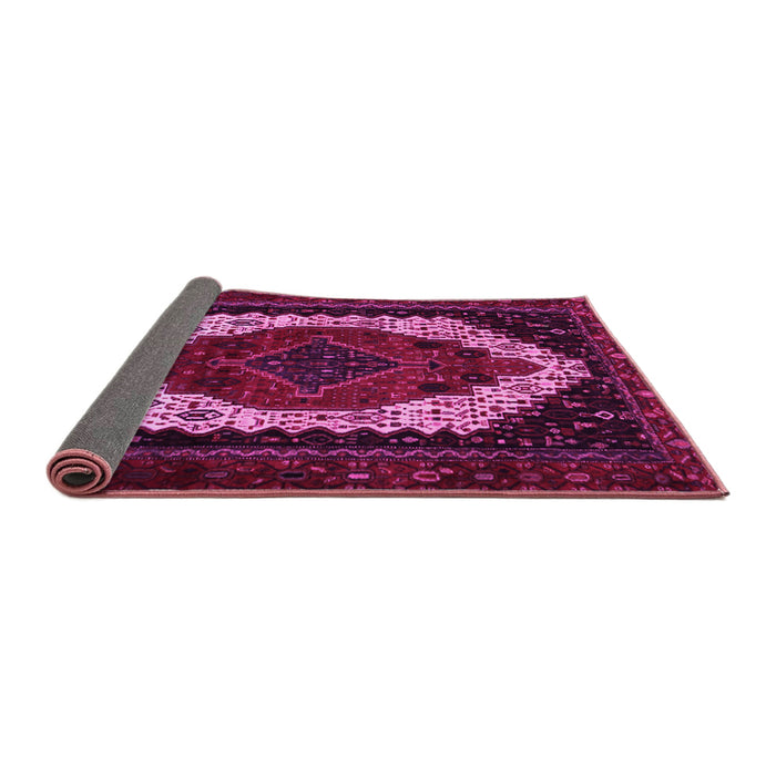 Sideview of Persian Pink Traditional Rug, tr2240pnk
