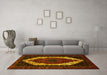 Machine Washable Persian Yellow Traditional Rug in a Living Room, wshtr2240yw