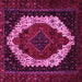 Square Persian Pink Traditional Rug, tr2240pnk