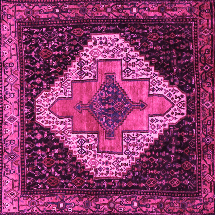Square Persian Pink Traditional Rug, tr2241pnk