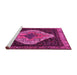 Sideview of Machine Washable Persian Pink Traditional Rug, wshtr2241pnk