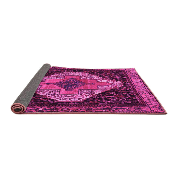 Sideview of Persian Pink Traditional Rug, tr2241pnk