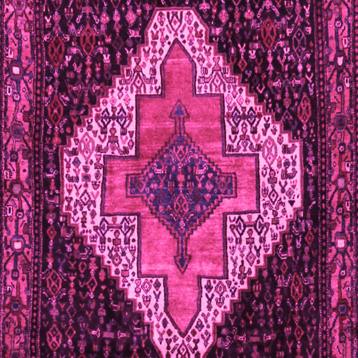 Machine Washable Persian Pink Traditional Rug, wshtr2241pnk