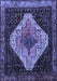 Machine Washable Persian Blue Traditional Rug, wshtr2241blu