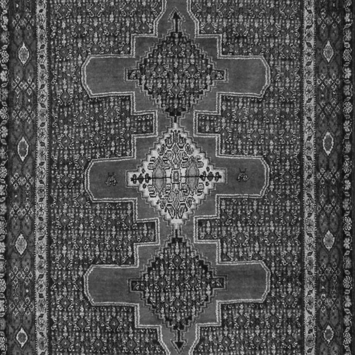 Serging Thickness of Machine Washable Persian Gray Traditional Rug, wshtr2242gry