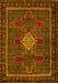 Machine Washable Persian Yellow Traditional Rug, wshtr2242yw