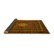 Sideview of Persian Yellow Traditional Rug, tr2242yw