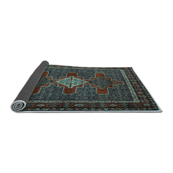 Sideview of Persian Light Blue Traditional Rug, tr2242lblu