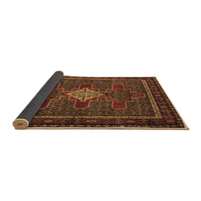 Sideview of Persian Brown Traditional Rug, tr2242brn