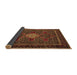 Sideview of Persian Brown Traditional Rug, tr2242brn