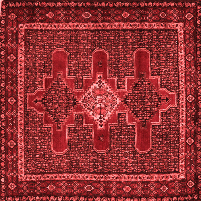 Machine Washable Persian Red Traditional Rug, wshtr2242red