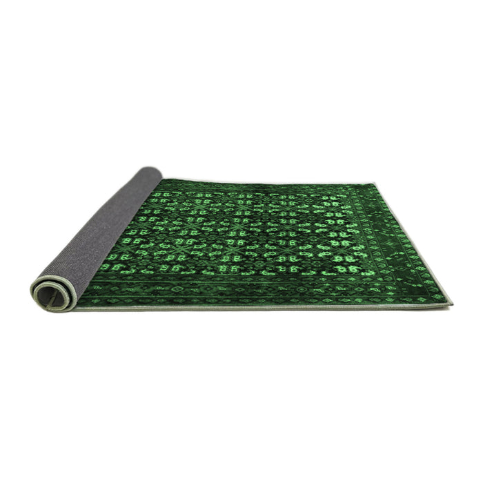 Sideview of Persian Emerald Green Traditional Rug, tr2243emgrn
