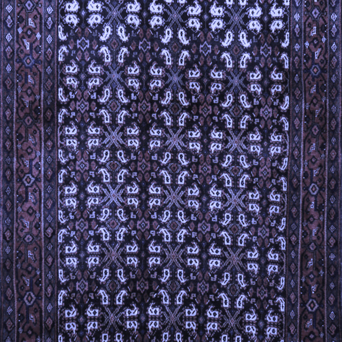 Machine Washable Persian Blue Traditional Rug, wshtr2243blu