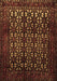 Machine Washable Persian Brown Traditional Rug, wshtr2243brn