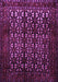 Machine Washable Persian Purple Traditional Area Rugs, wshtr2243pur