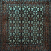 Square Persian Light Blue Traditional Rug, tr2243lblu