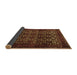 Sideview of Persian Brown Traditional Rug, tr2243brn